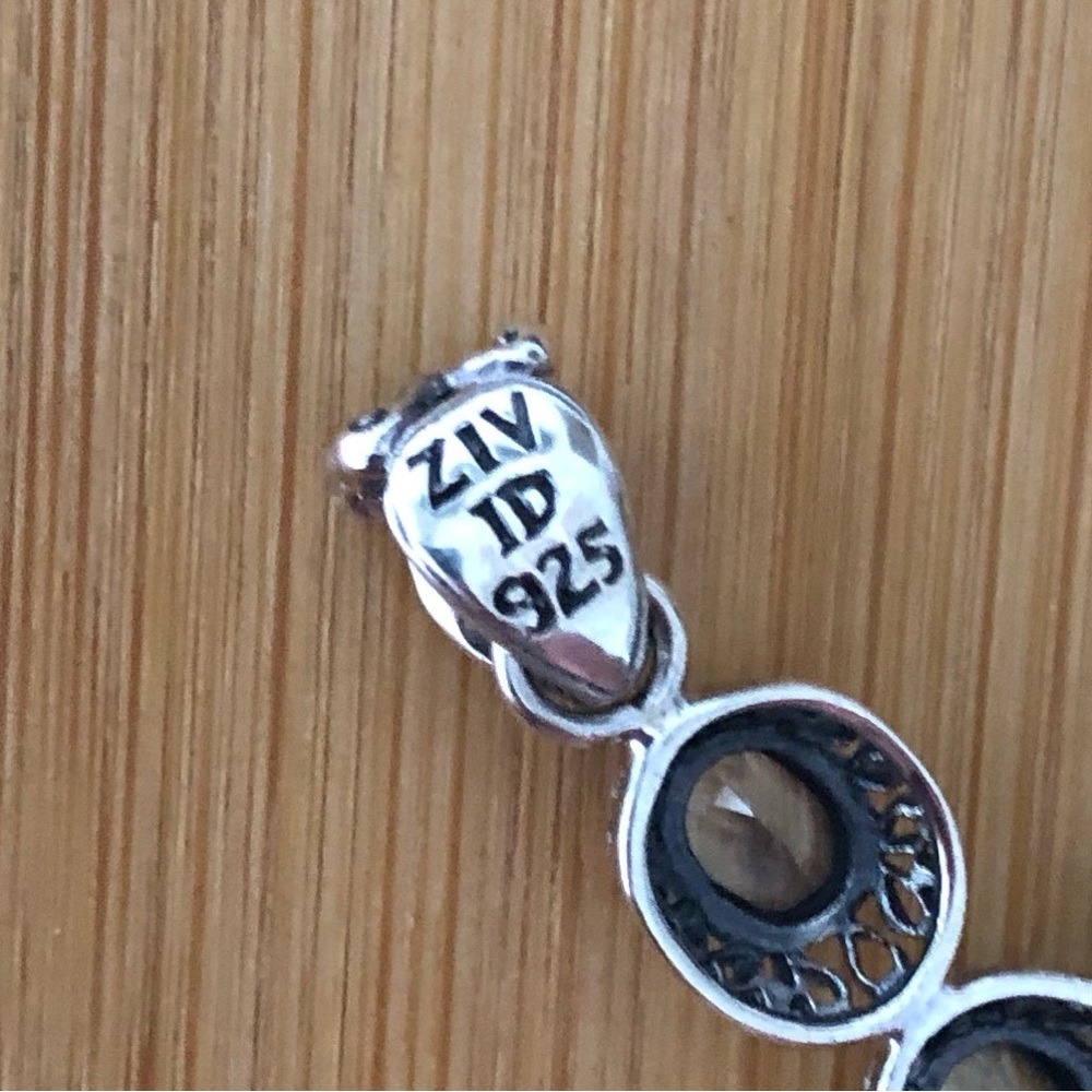 $58  Designer Estate Cross   Sterling Silver   Marked ZIV 925 ID - Picture 5 of 5
